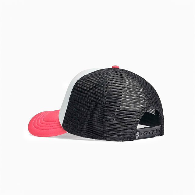 OBLACK CLASSIC TRUCKER CAP WHITE AND PINK