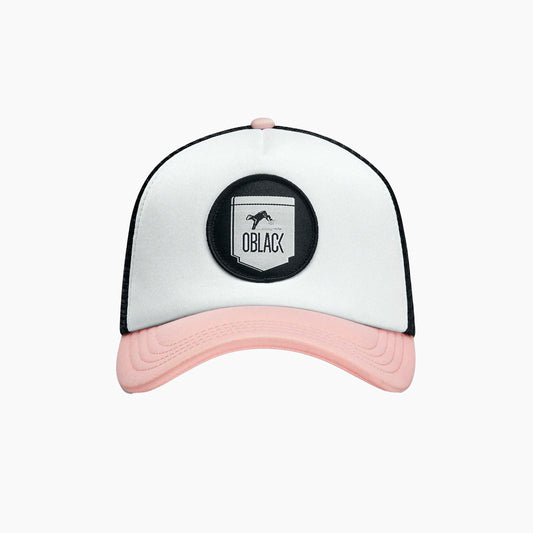 OBLACK CLASSIC TRUCKER CAP CLOUD AND PINK