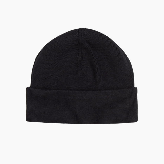 FRED PERRY KNITTED BEANIE BLACK & WHITE - C9160