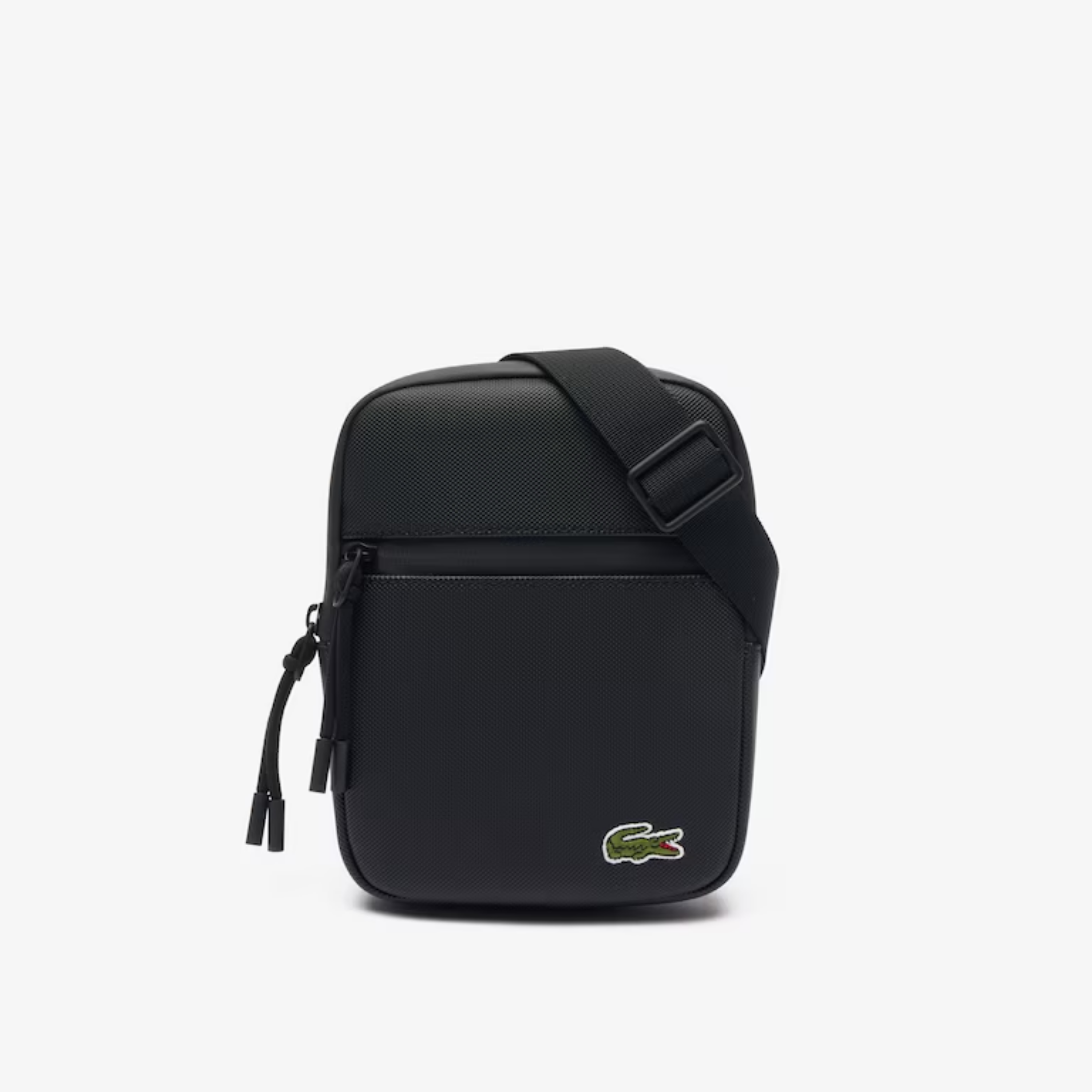 LACOSTE S FLAT CROSSOVER BAG BLACK NH3307LV-P00
