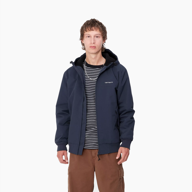 CARHARTT WIP HOODED SAIL JACKET AIR FORCE BLUE - I028436-2AH