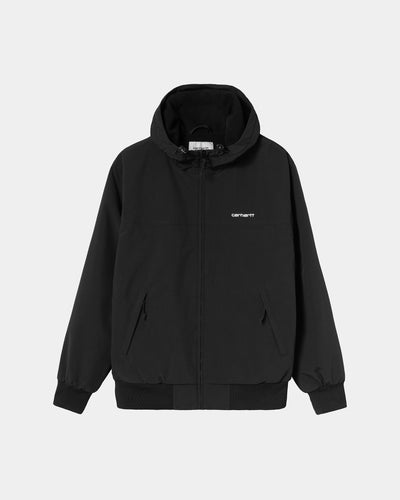 CARHARTT WIP HOODED SAIL JACKET BLACK / WHITE I028436.0D2