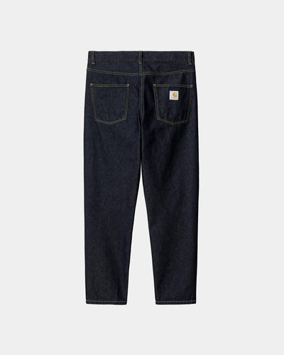 CARHARTT WIP NEWEL PANT BLUE MARBLE USED WASH I029208.01