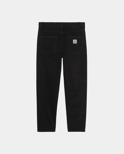 CARHARTT WIP NEWEL PANT BLACK MARBLE USED WASH I029208.89