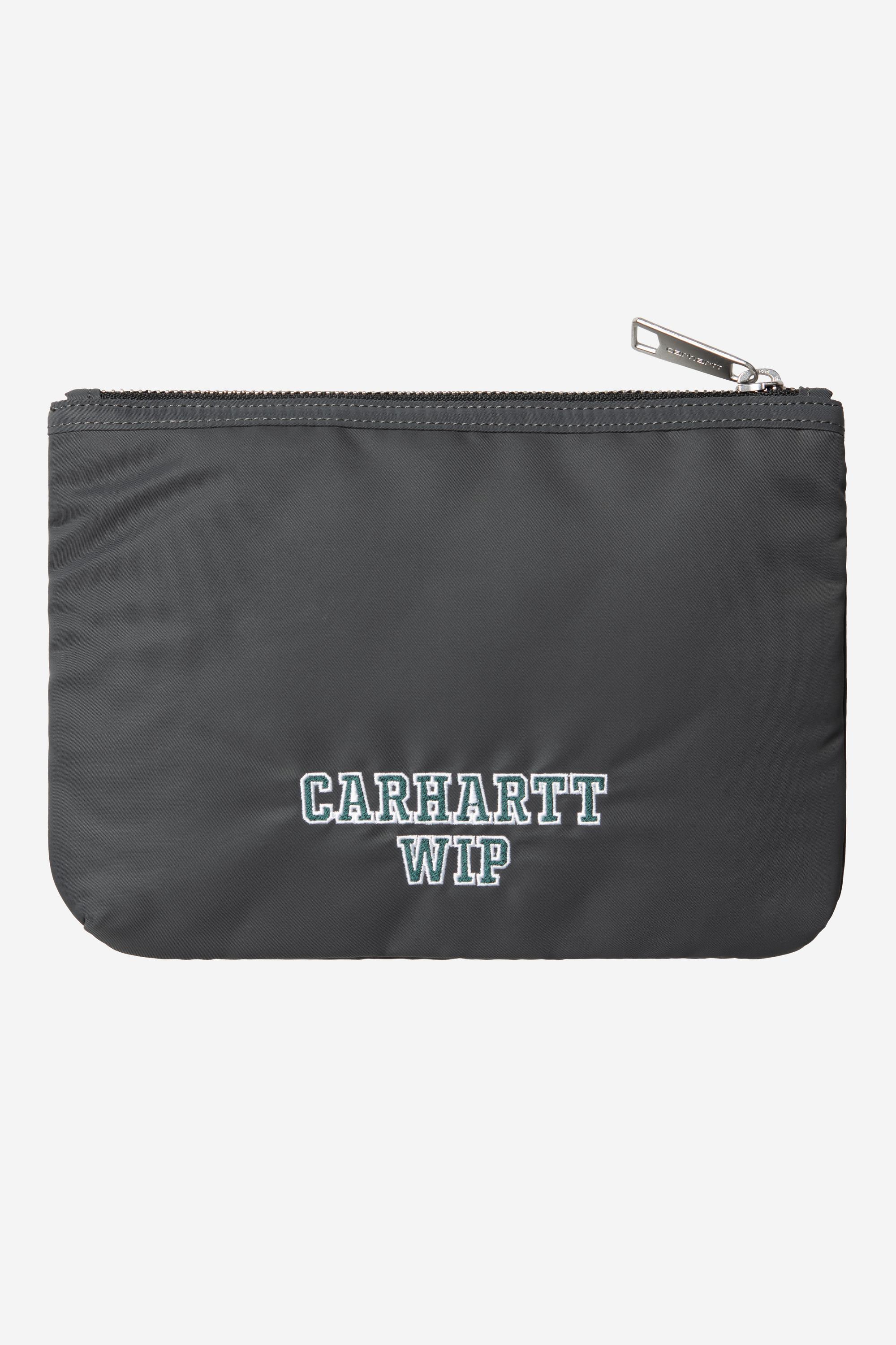 CARHARTT WIP ALUMNI ZIP WALLET NYLON GRAPHITE DARK I035224.32B