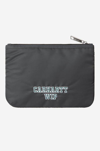 CARHARTT WIP ALUMNI ZIP WALLET NYLON GRAPHITE DARK I035224.32B