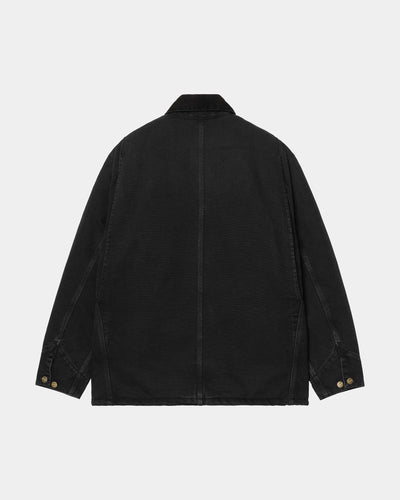 CARHARTT WIP OG CHORE COAT BLACK / BLACK STONE CANVAS I035613.00E