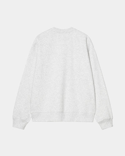 CARHARTT WIP MACK SWEAT ASH HEATHER / BLACK I037099.00O