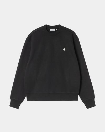 CARHARTT WIP MACK SWEAT BLACK / WAX I037099.K02
