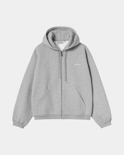 CARHARTT WIP HOODED EBBERT JACKET GREY HEATHER / WHITE I037114.00D