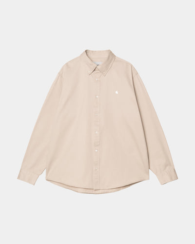 CARHARTT WIP L/S OG MADISON SHIRT FLEUR DE SEL I037146.2LP