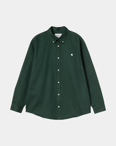CARHARTT WIP L/S OG MADISON SHIRT DARK SCARAB I037146.3U0