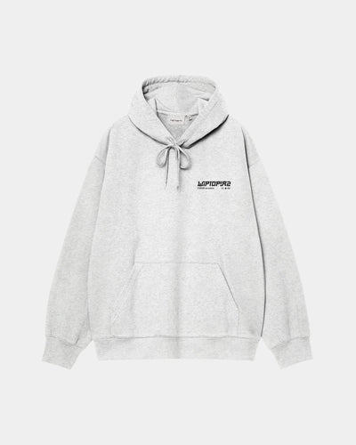 CARHARTT WIP HOODED WIPTOPIA II SWEAT ASH HEATHER I037224.482