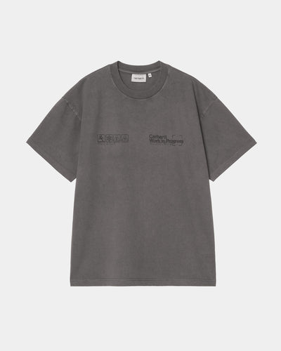 CARHARTT WIP S/S BOXED T-SHIRT SOOT GARMENT DYED I037256.26