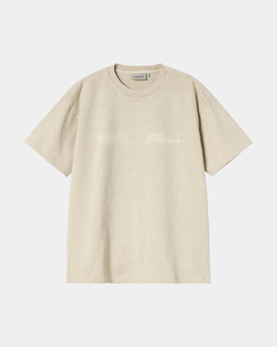 CARHARTT WIP S/S BOXED T-SHIRT FLEUR DE SEL GARMENT DYED I037256.2LP