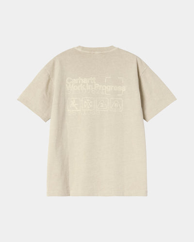 CARHARTT WIP S/S BOXED T-SHIRT FLEUR DE SEL GARMENT DYED I037256.2LP