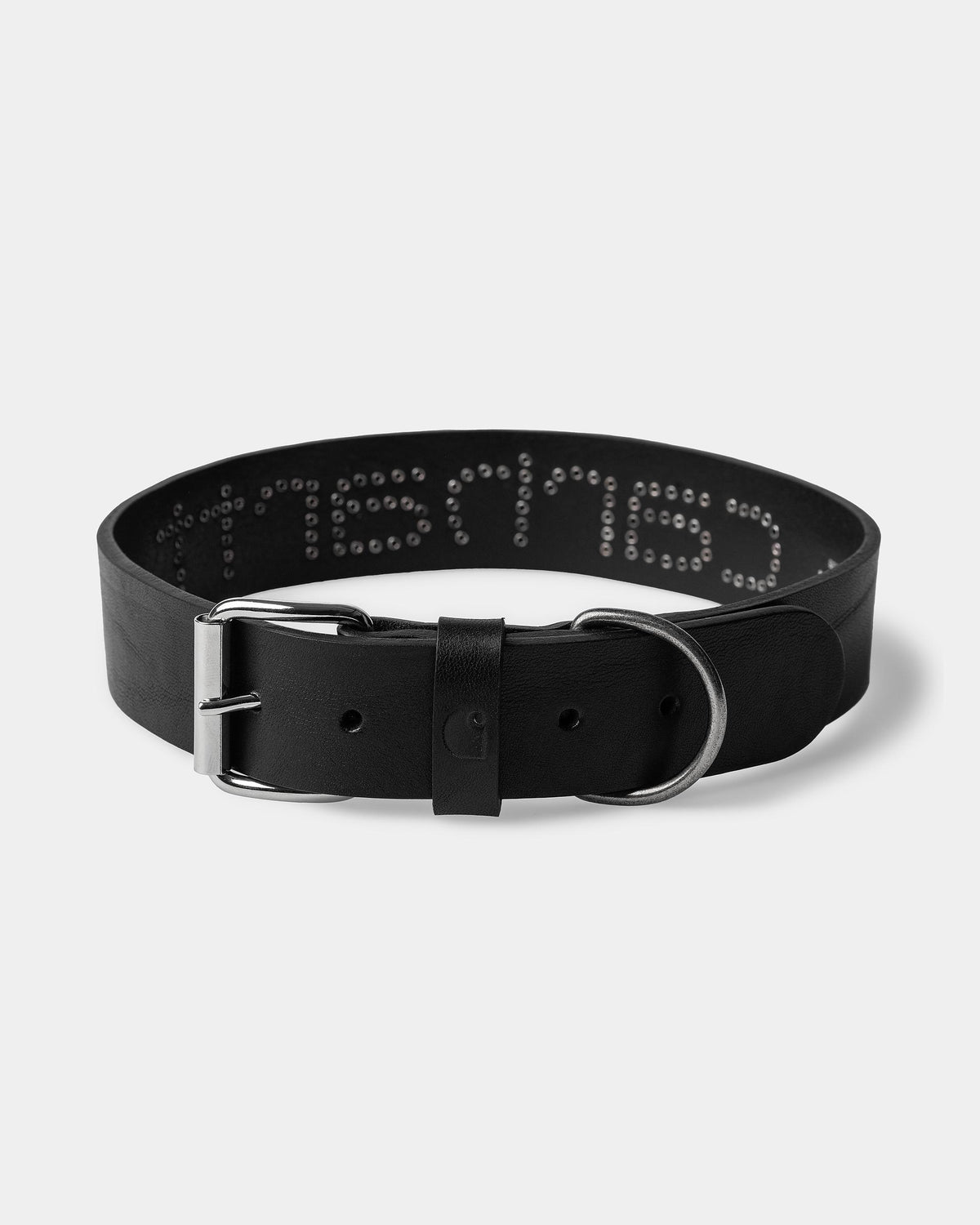 CARHARTT WIP SCRIPT STUDS DOG COLLAR BLACK S/M I037387.4BG