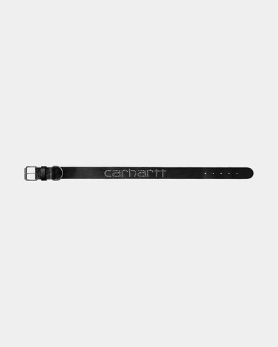 CARHARTT WIP SCRIPT STUDS DOG COLLAR BLACK S/M I037387.4BG