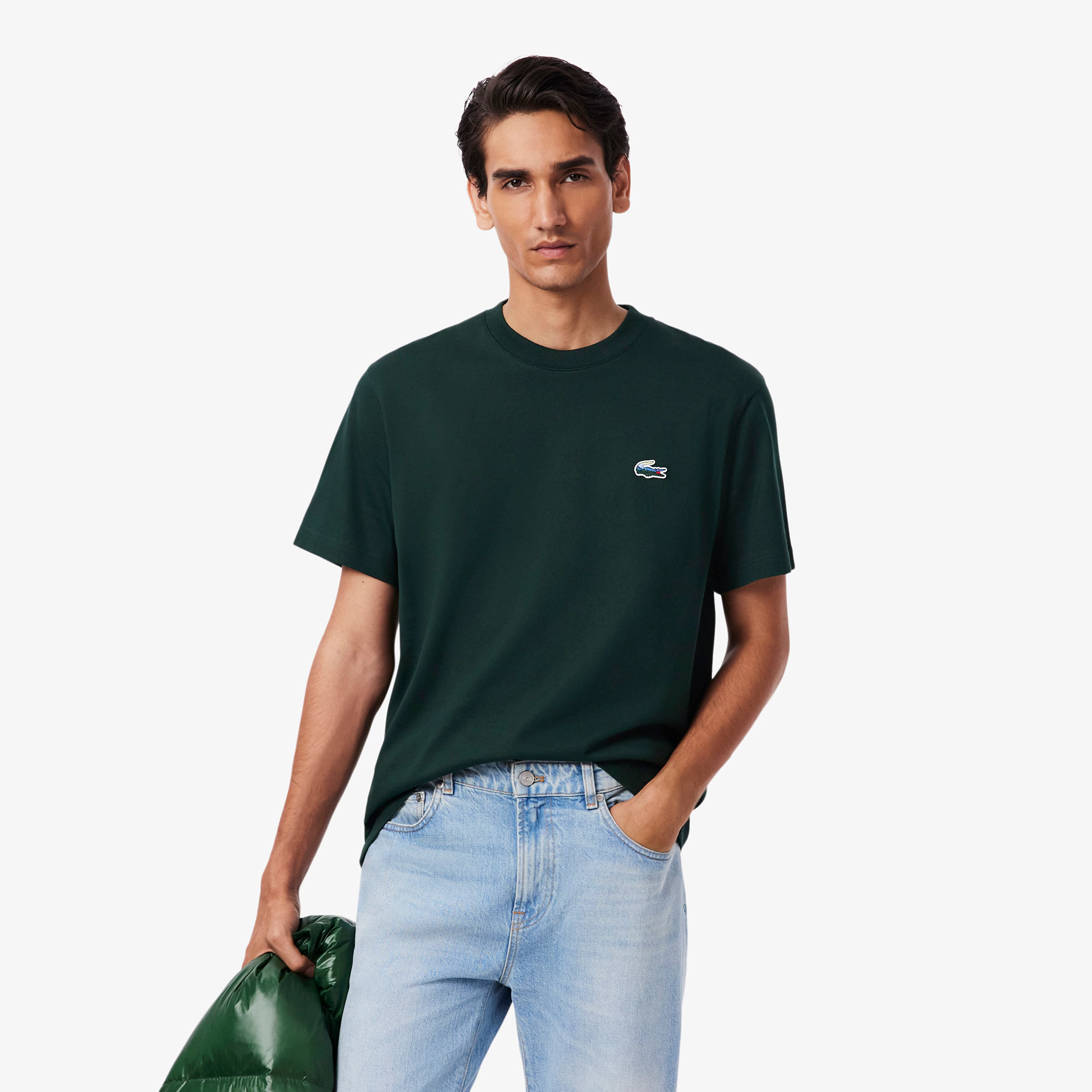 LACOSTE BASIC TEE SHIRT GREEN TH5899-YZP
