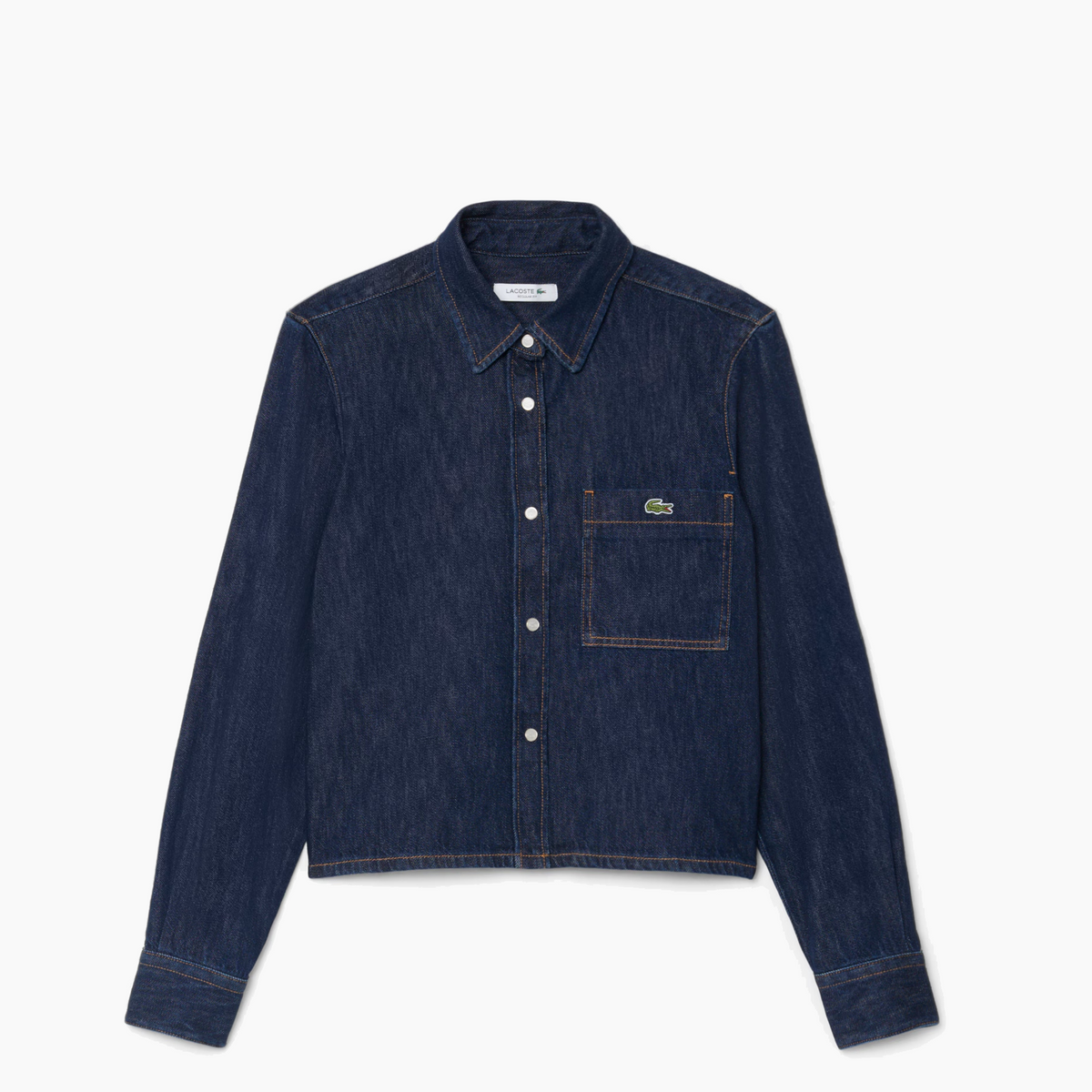 LACOSTE CAMISA VAQUERA LIGERA DE CORTE REGULAR RINSE BLUE CF8406