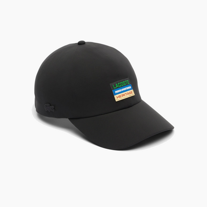 LACOSTE WATERPROOF CAP PATCH BLACK RK6047-031