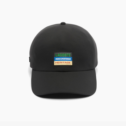 LACOSTE WATERPROOF CAP PATCH BLACK RK6047-031