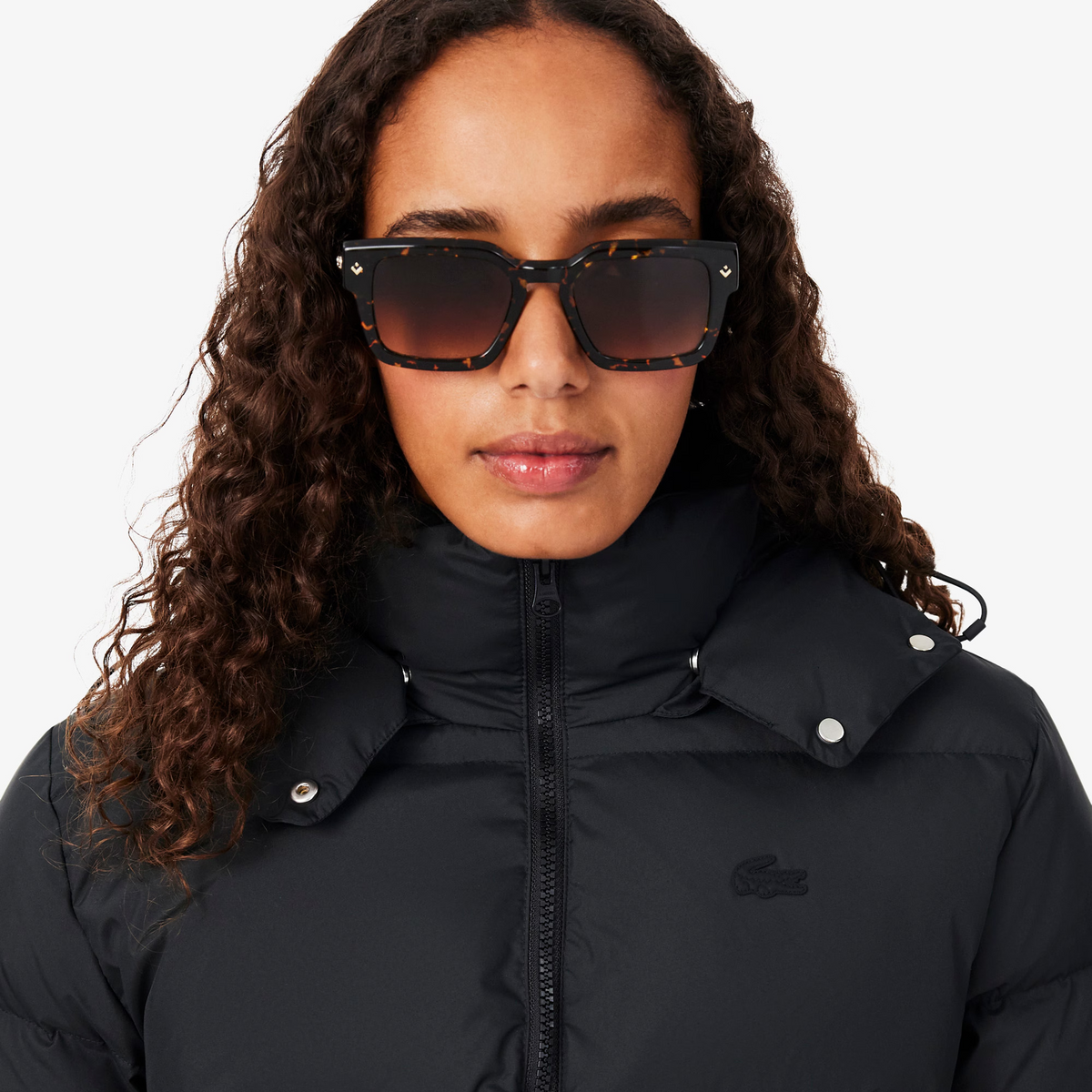 LACOSTE CHAQUETA ACOLCHADA CON CAPUCHA HIDRÓFUGA NOIR BF8434
