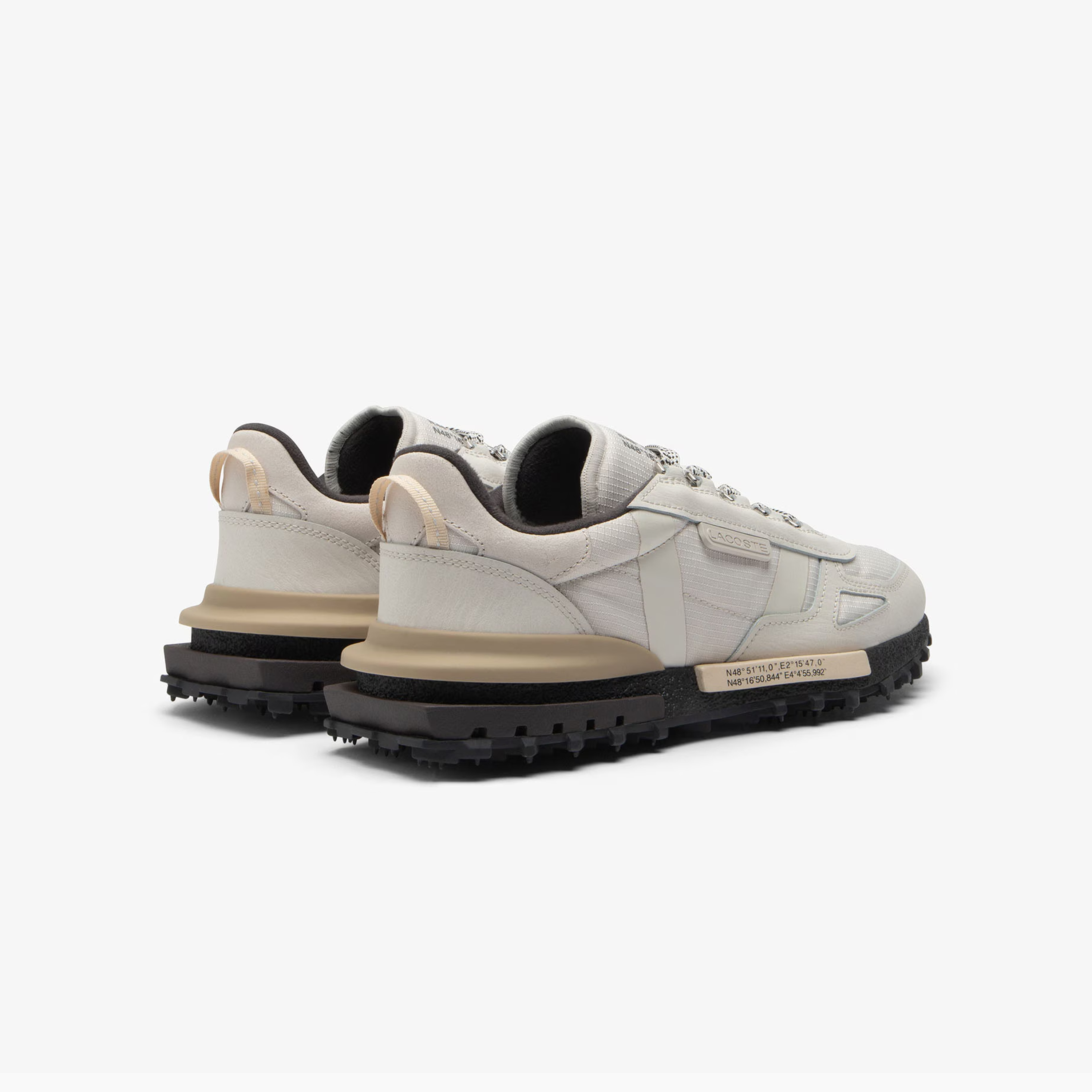 LACOSTE ELITE ACTIVE OFF WHITE DARK GRAY 50SMA0077-5A6