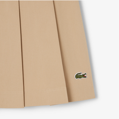 LACOSTE SHORT PLEATED COTTON SKIRT JF8001-02S