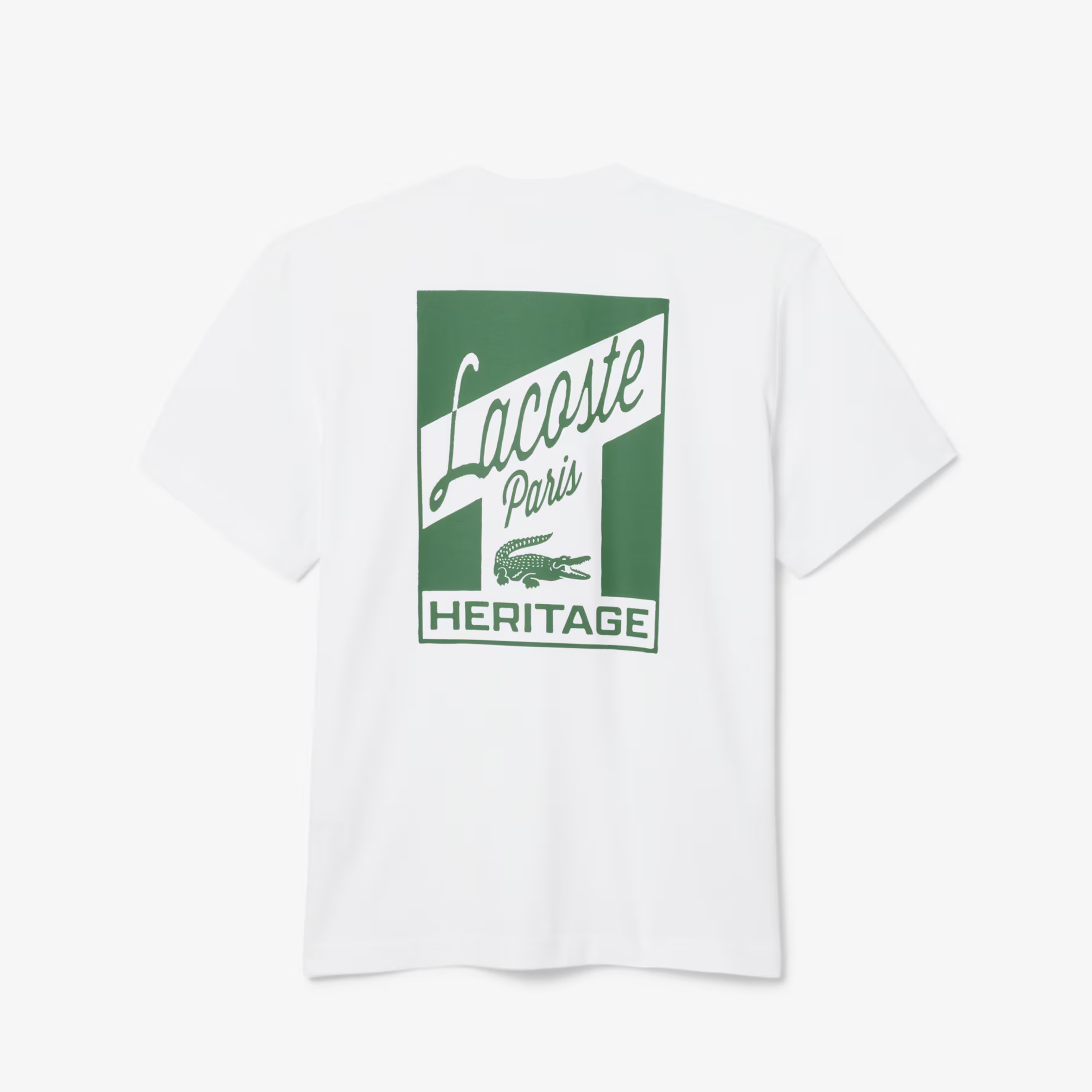 LACOSTE HERITAGE WHITE TEE SHIRT TH5948-001