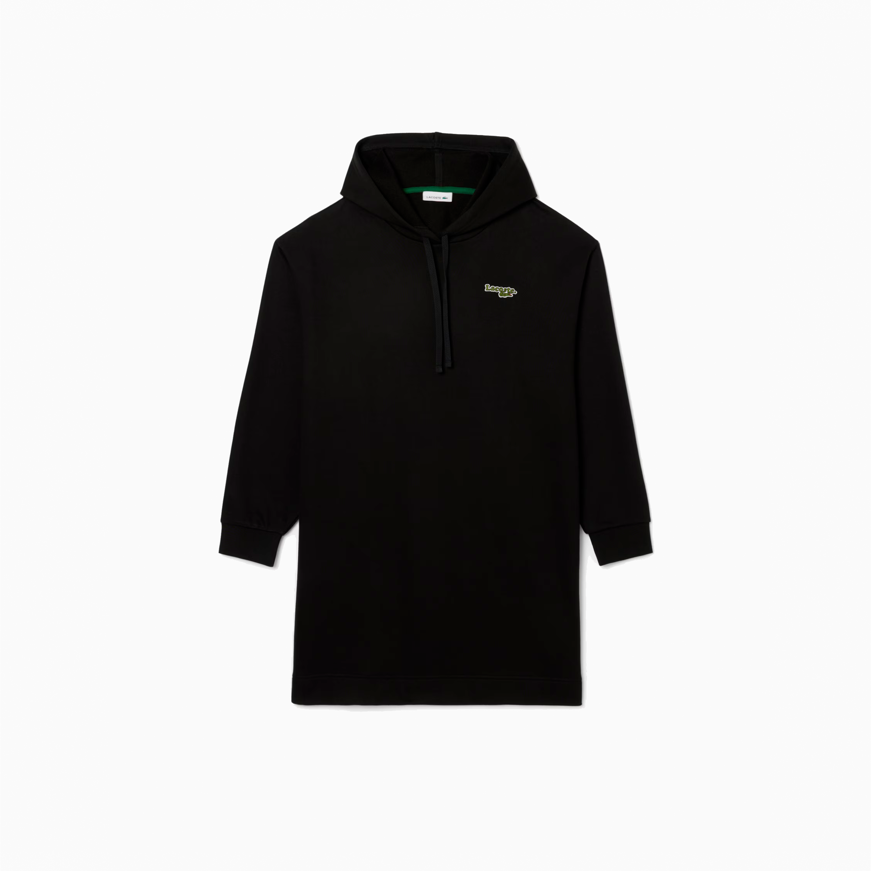 LACOSTE HOODIE DRESS ROBE BLACK EF7603-031