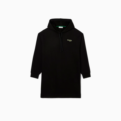 LACOSTE HOODIE DRESS ROBE BLACK EF7603-031