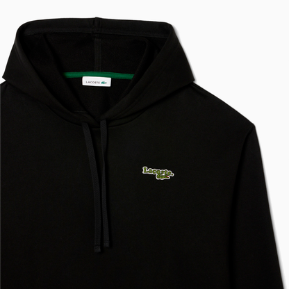 LACOSTE HOODIE DRESS ROBE BLACK EF7603-031