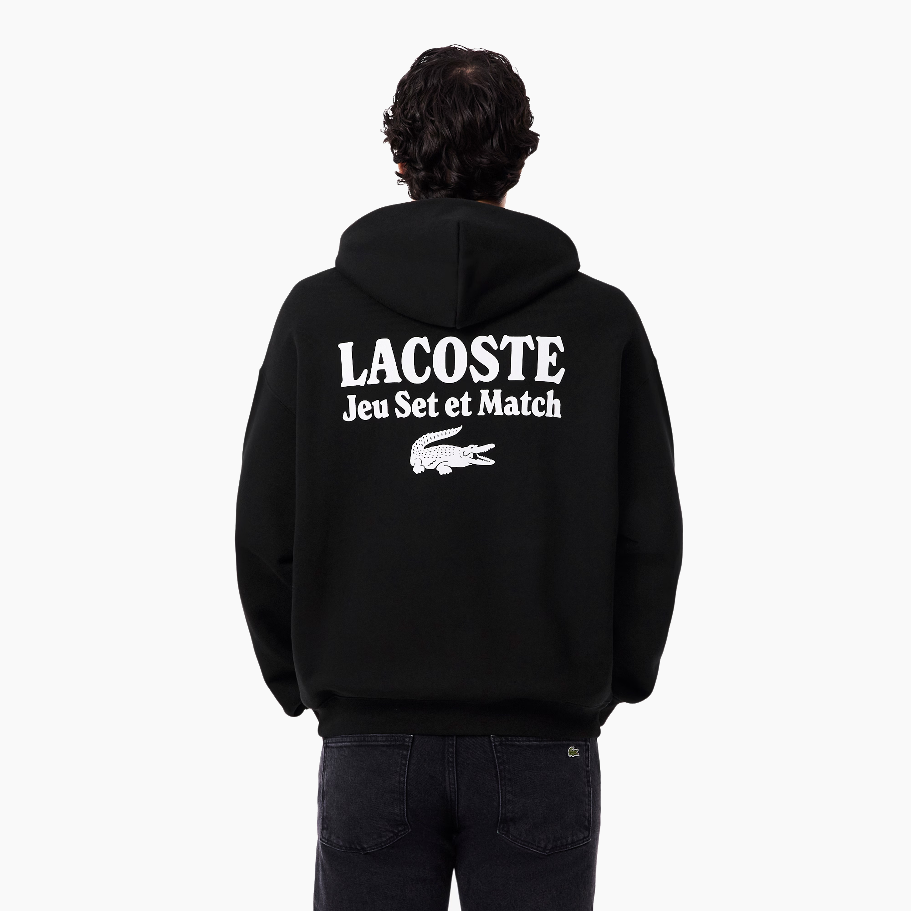 LACOSTE HOODIE JEU SET ET MATCH BLACK SH5947-031