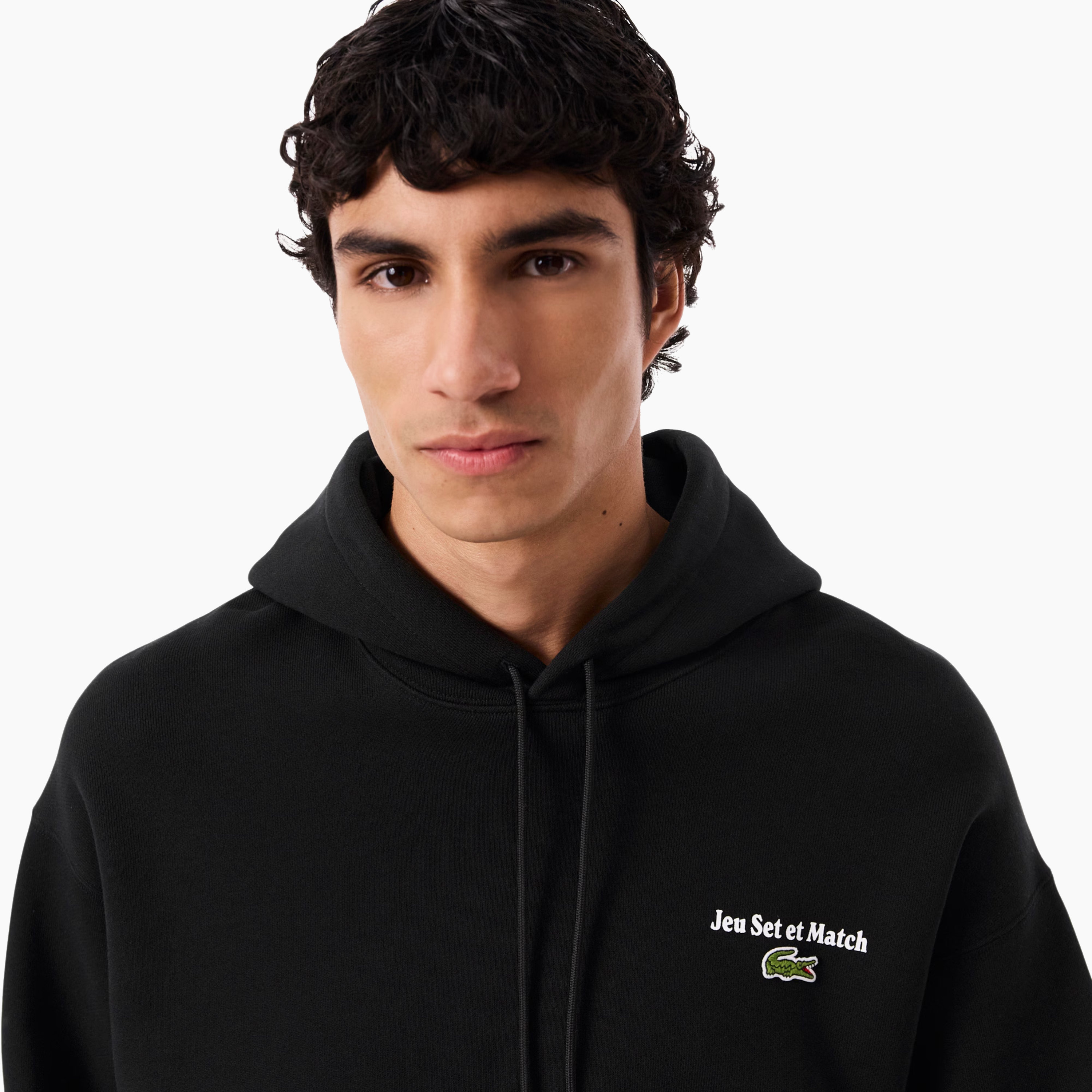 LACOSTE HOODIE JEU SET ET MATCH BLACK SH5947-031
