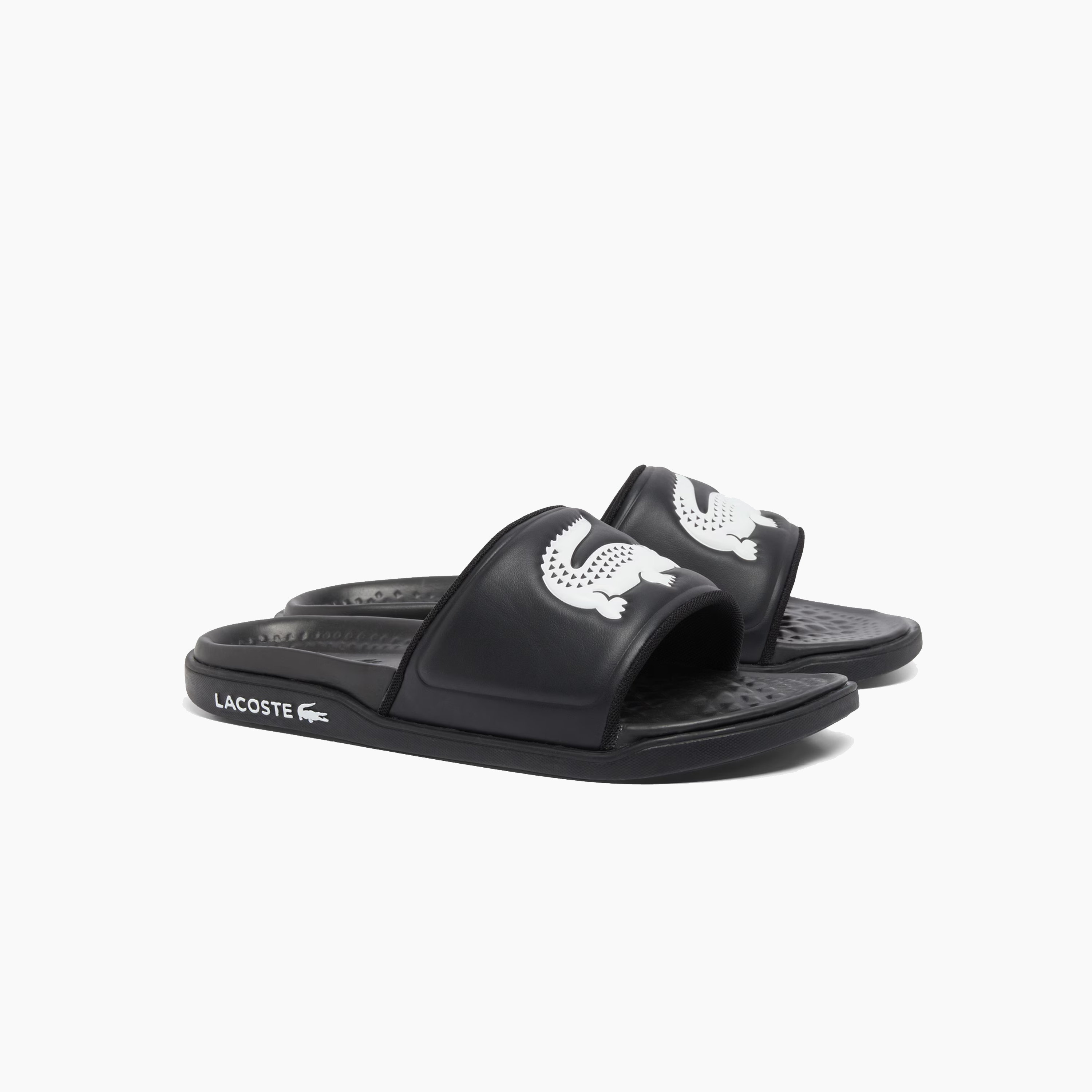 LACOSTE SERVE SLIDE DUAL BLACK WHITE 49CMA0038-312