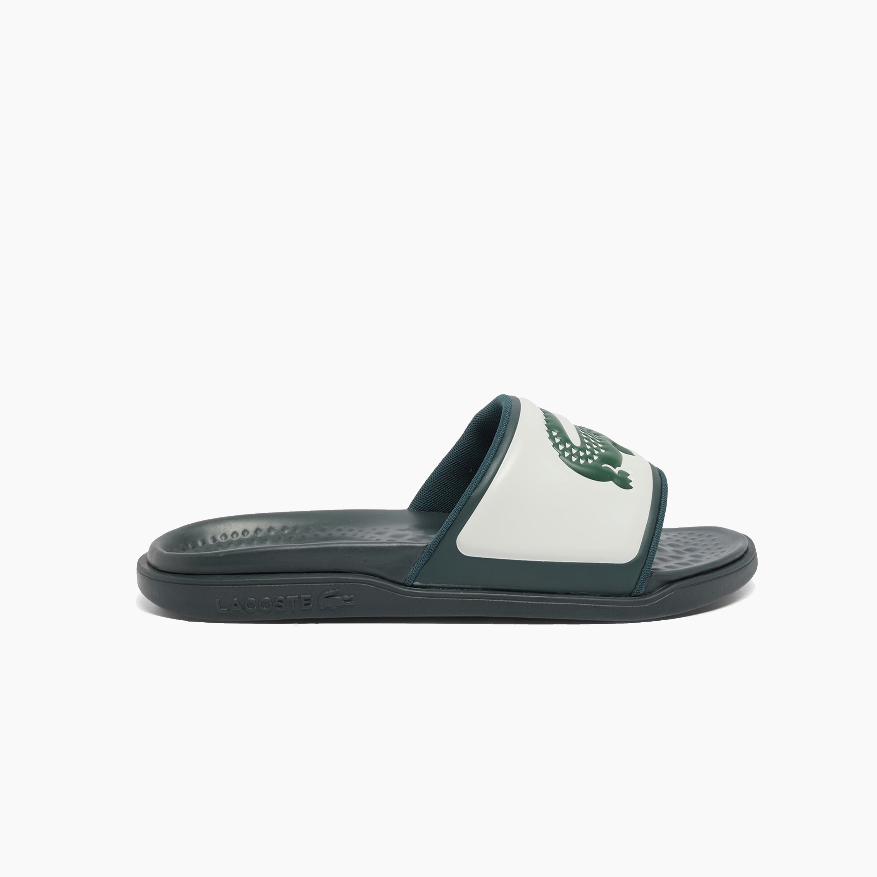LACOSTE SERVE SLIDE DUAL WHITE GREEN 49CMA0040-1Y5