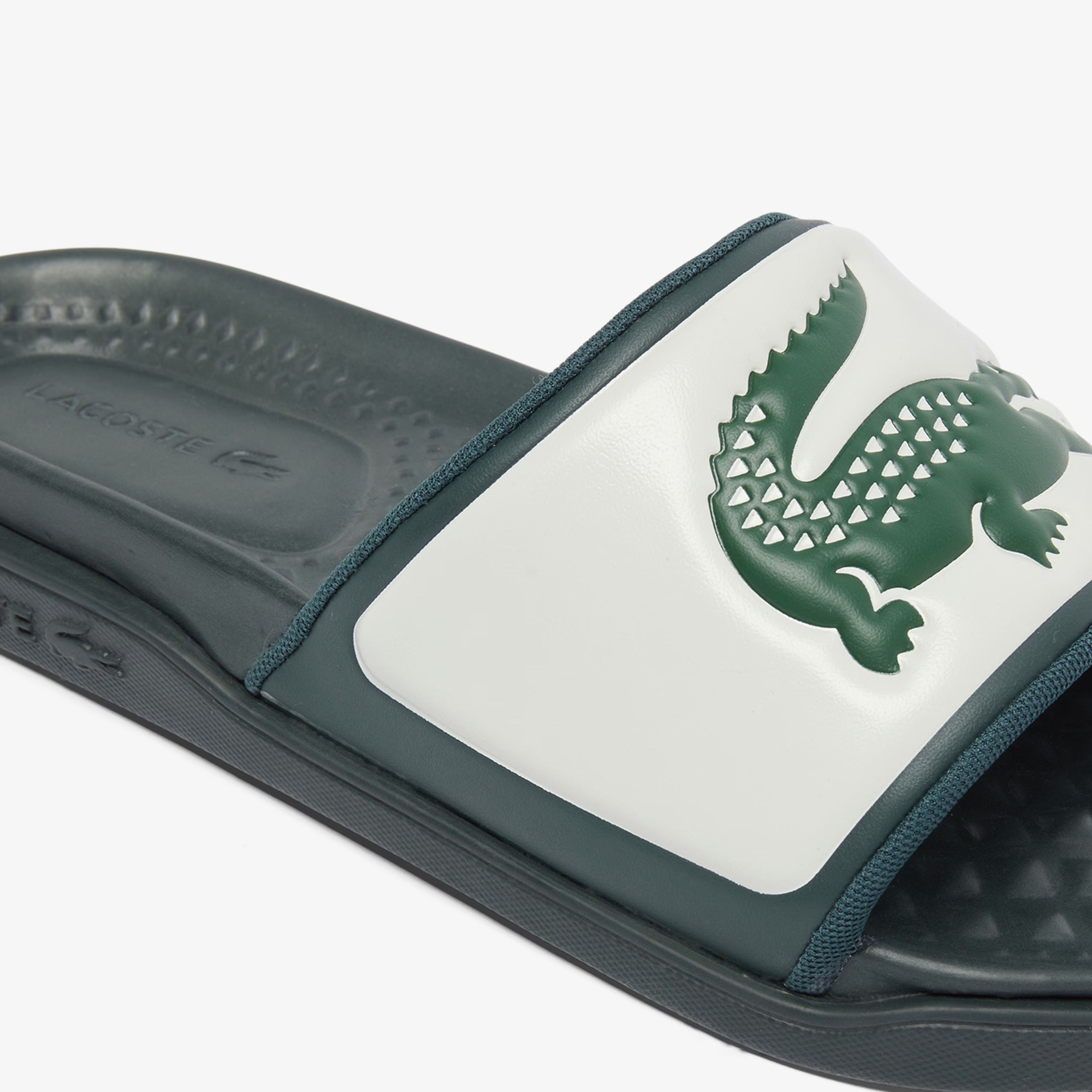 LACOSTE SERVE SLIDE DUAL WHITE GREEN 49CMA0040-1Y5