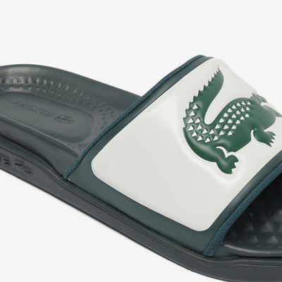 LACOSTE SERVE SLIDE DUAL WHITE GREEN 49CMA0040-1Y5