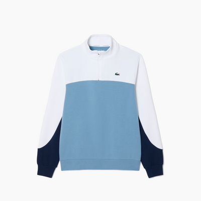 LACOSTE SUDADERA DEPORTIVA CON MEDIA CREMALLERA Y BLOQUES DE COLOR ARAL / MARINE-BLANC SH0701