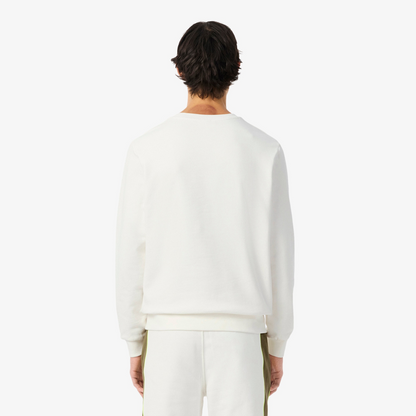 LACOSTE SWEATSHIRT COLOR BLOCK WHITE SH5498-9IV