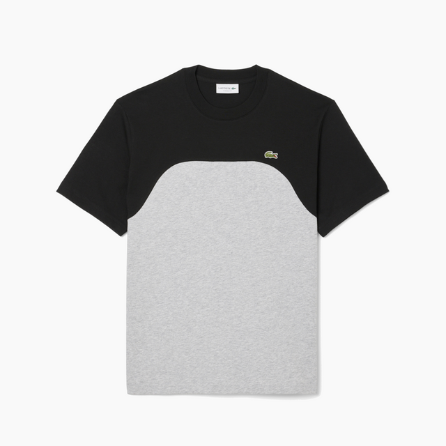 LACOSTE T-SHIRT BLACK & GREY TH9551-LY3