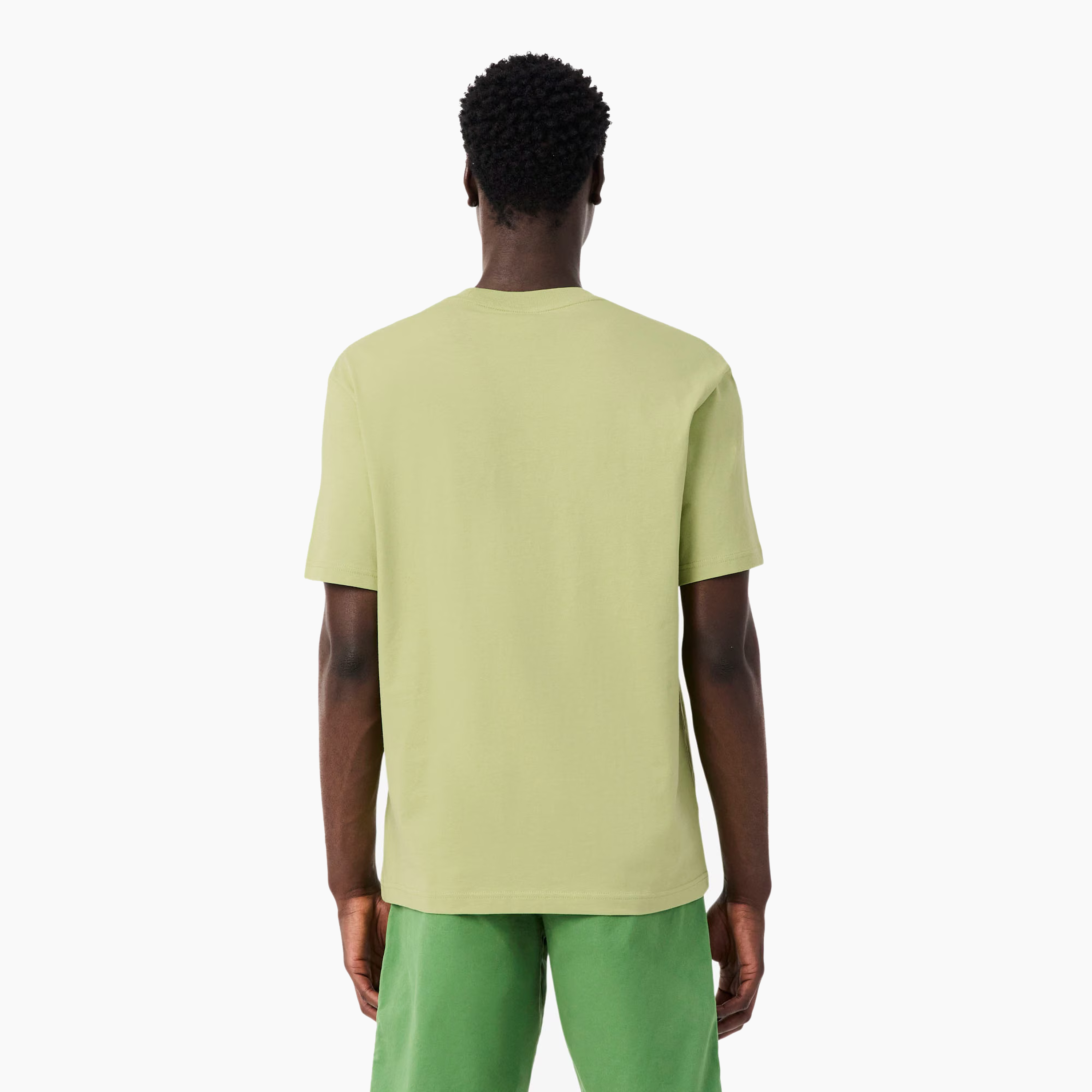 LACOSTE T-SHIRTS COLOR BLOCK GREEN TH0896-6I4