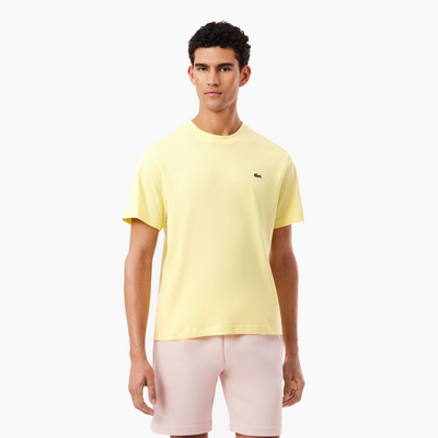 LACOSTE T-SHIRTS COL ROND HOMME JAUNE TH7318-107