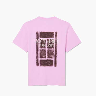 LACOSTE T-SHIRTS CREWNECK MALE PINK TH2197-Z4H