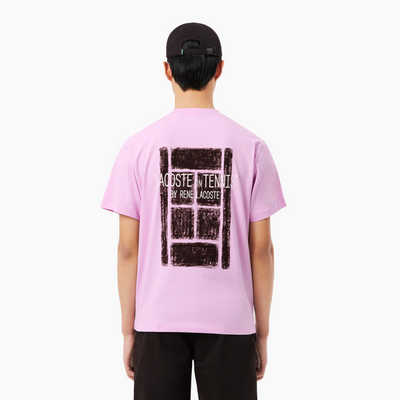 LACOSTE T-SHIRTS CREWNECK MALE PINK TH2197-Z4H
