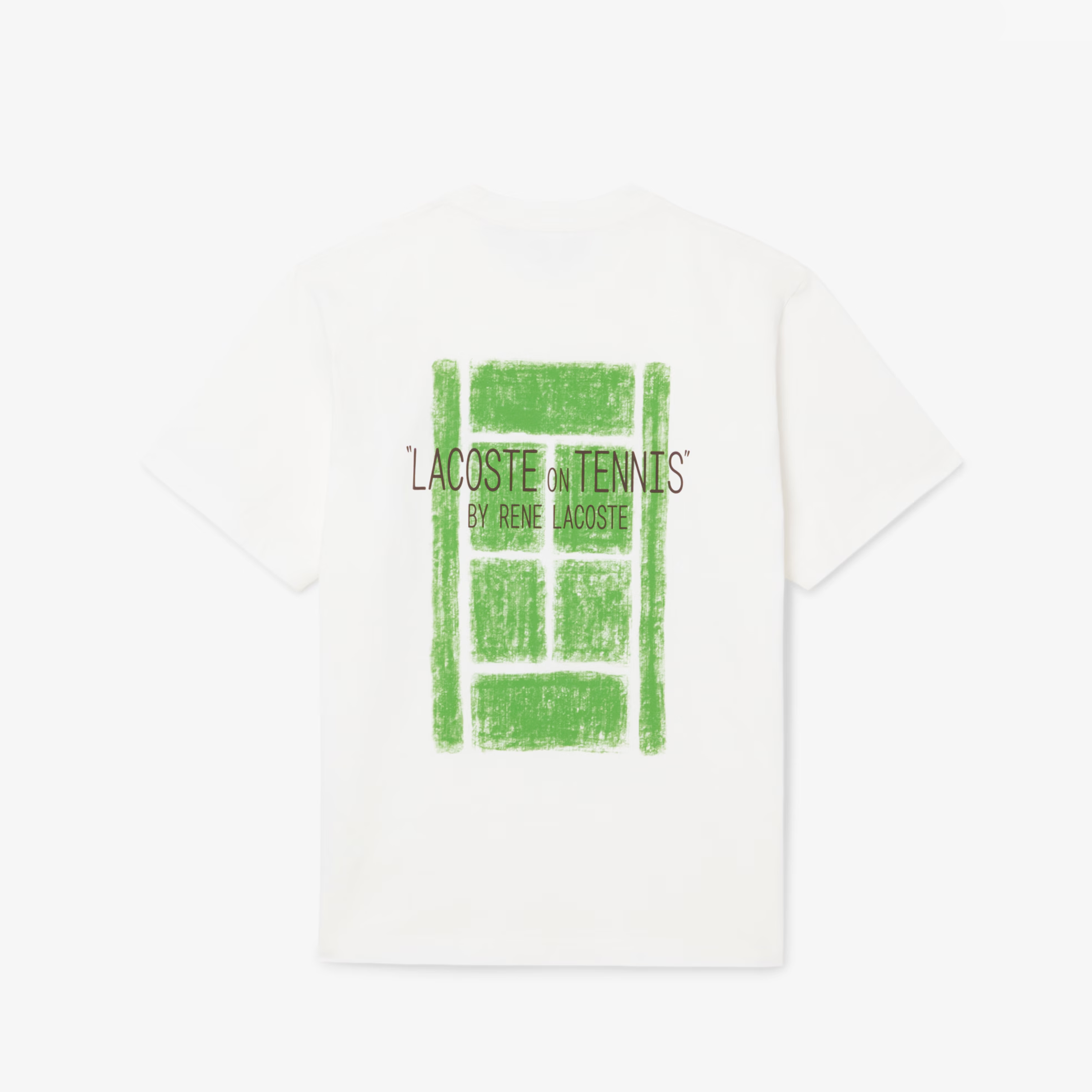 LACOSTE T-SHIRTS CREWNECK MALE WHITE TH2197-70V