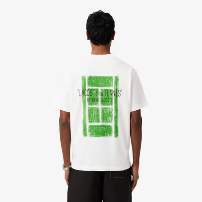LACOSTE T-SHIRTS CREWNECK MALE WHITE TH2197-70V