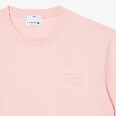 LACOSTE T-SHIRTS CREWNECK RELIEVE PINK TH0753-ADY