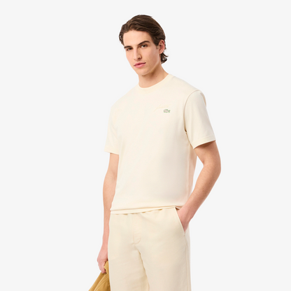 LACOSTE TEE-SHIERT FIRMA BORDADA BEIGE TH5492-XFJ